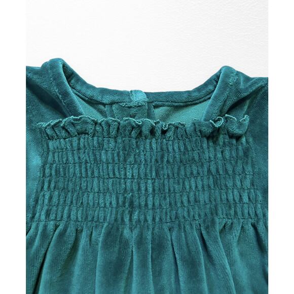 RuffleButts Velour Smocked Dress, 18-24 Months - Picture 4 of 8